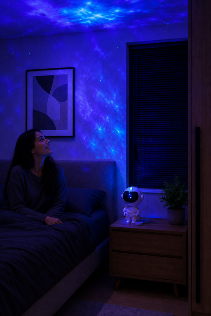 Projecteur Galaxie Astronaute™ – Ciel étoilé LED pour chambre