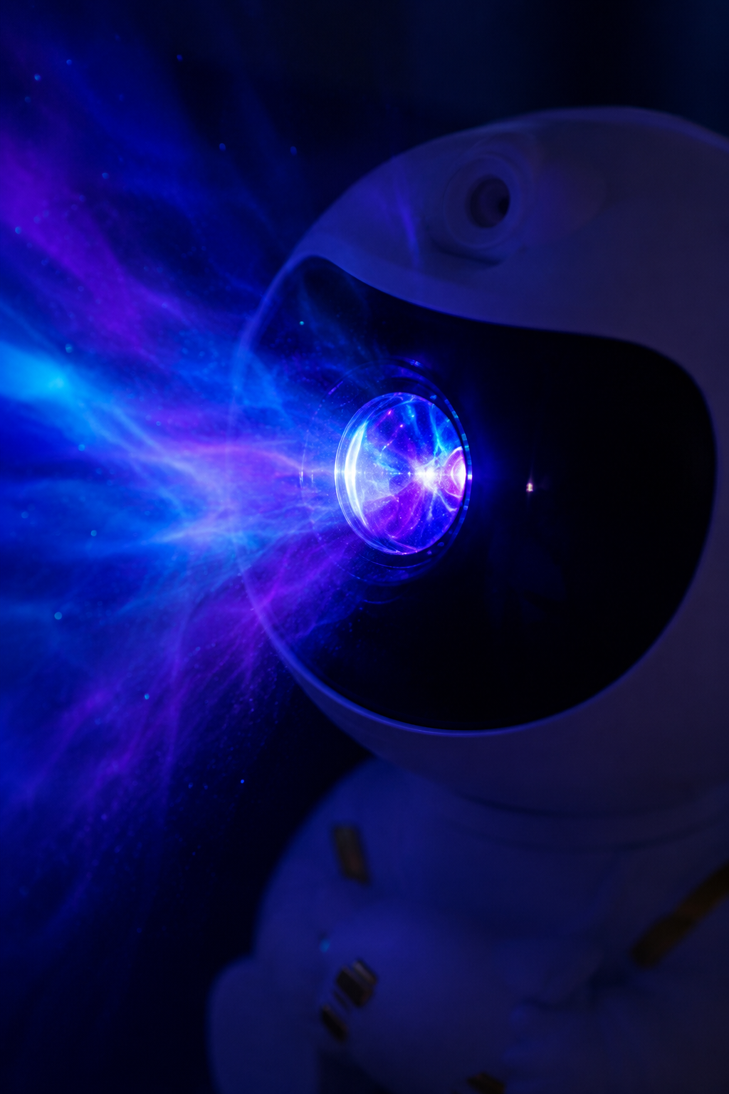 Projecteur galaxie astronaute en gros plan