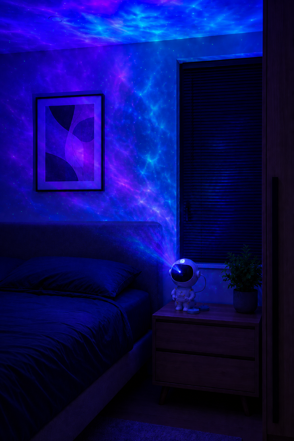 Projecteur Galaxie Astronaute™ – Ciel étoilé LED pour chambre